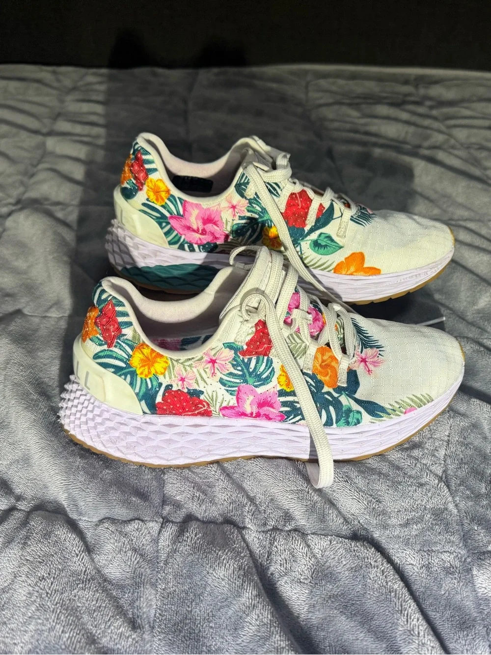 NOBULL White Floral Women's Sneakers